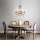 preview thumbnail 13 of 16, 4/6-Lights Vintage Small Candlestick Crystal Chandelier in Antique Gold