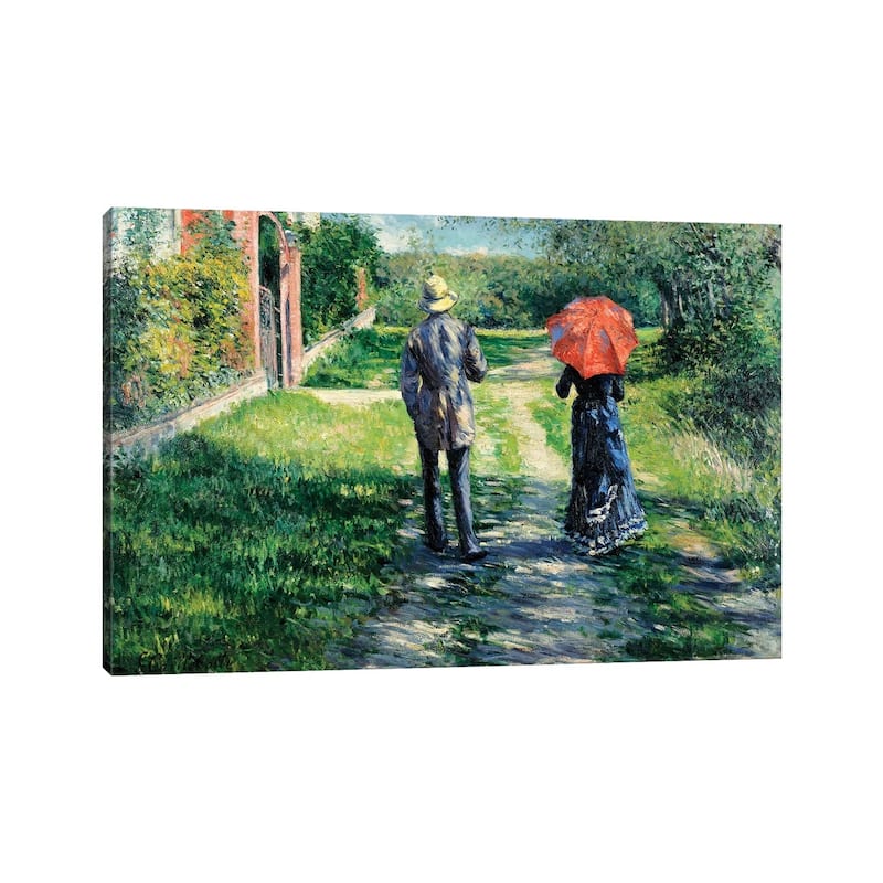 iCanvas "The Path Uphill, 1881 " by Gustave Caillebotte Canvas Print