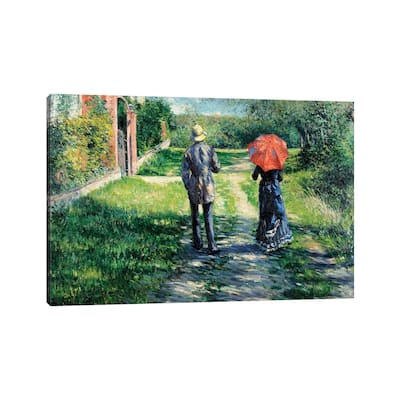 iCanvas "The Path Uphill, 1881 " by Gustave Caillebotte Canvas Print