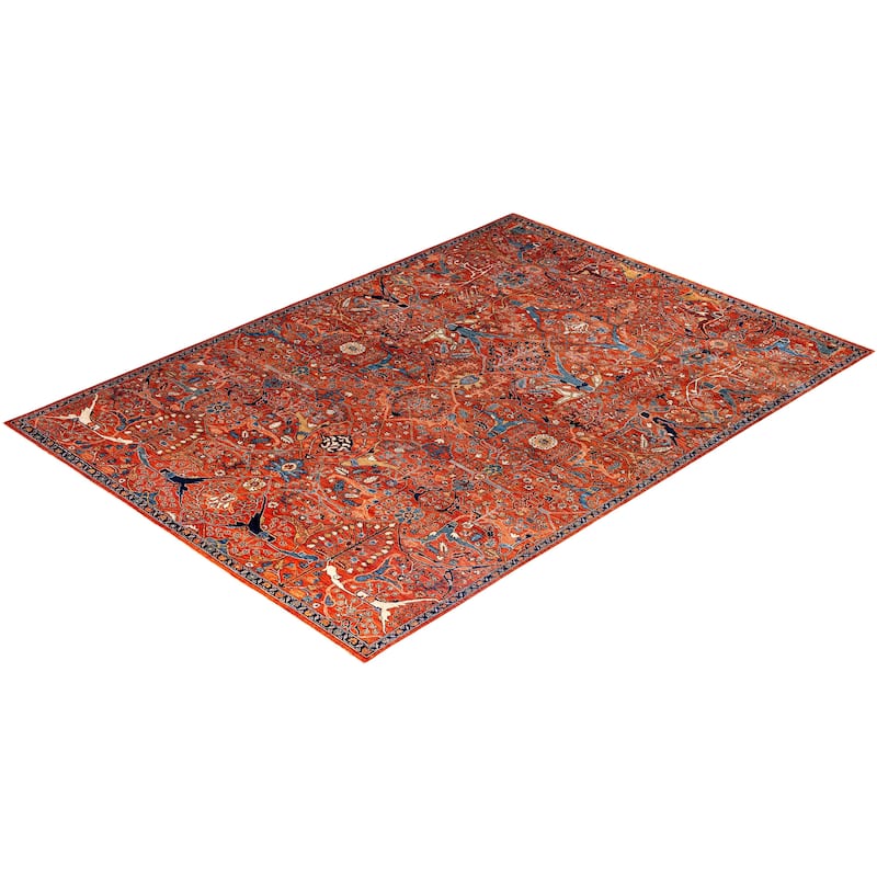 Serapi One-of-a-Kind Hand-Knotted Area Rug - Orange - 9' 10" x 13' 10"