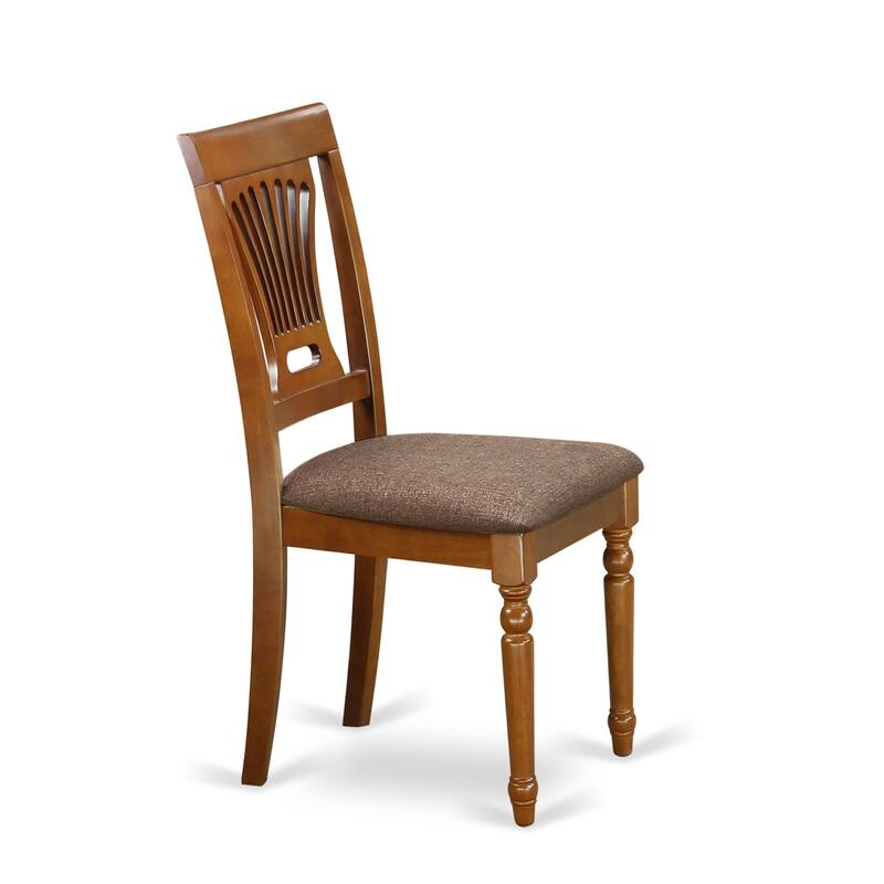 East West Furniture Table Set Includes a Square Dining Table with Butterfly Leaf and Dining Chairs (Chair Seat Type Options)