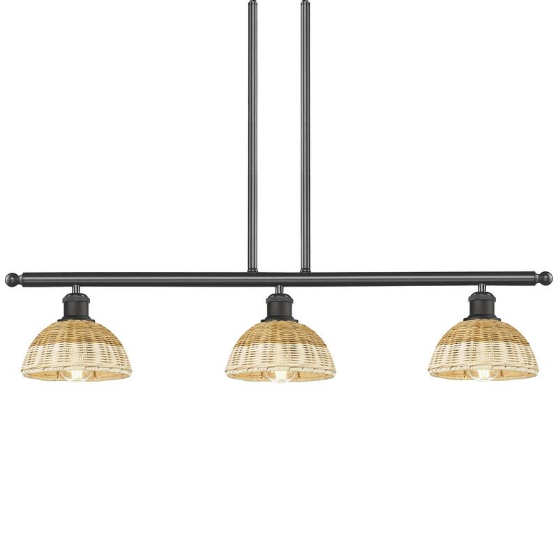 Innovations Lighting 516-3I-8-36 Bristol Natural II Linear Bristol - Oil Rubbed Bronze / Natural