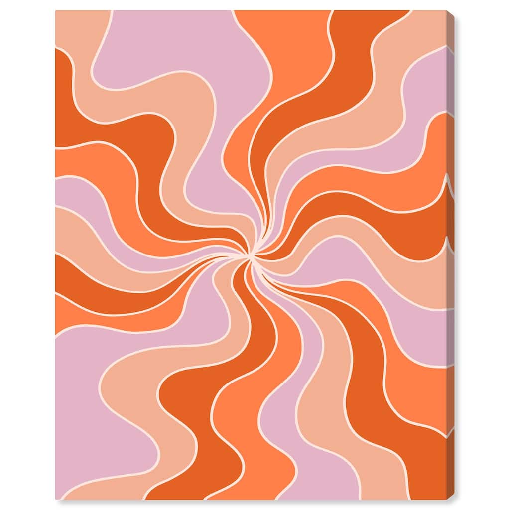Carnaval Retro Curves II Canvas by Art Remedy, Gallery Wrapped