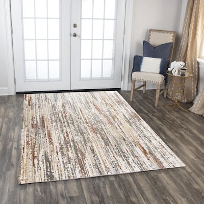 Alora Decor Jade Transitional Beige/Multi Recycled Polyester Area Rug