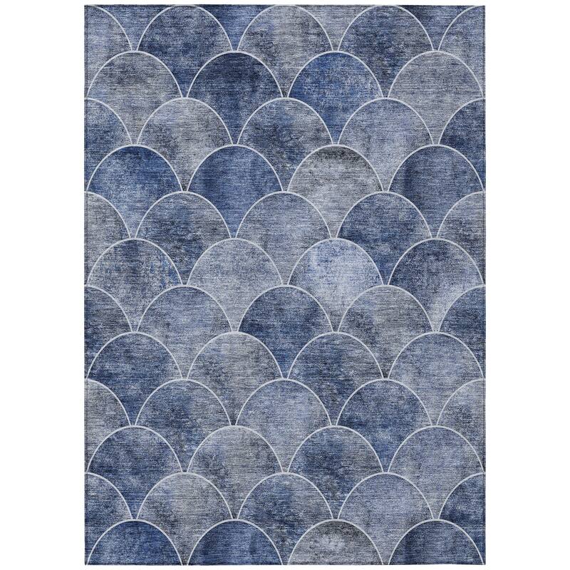 Machine Washable Indoor/ Outdoor Chantille Contemporary Rug