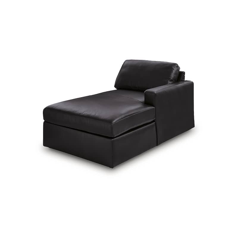 Signature Design by Ashley ModMax II Black 4-Piece Double Chaise Sectional - 142" W x 69" D x 36" H