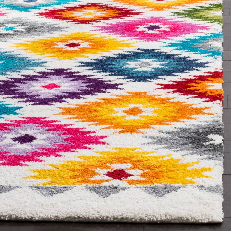 SAFAVIEH Fiesta Shag Gerbrich Abstract Rug