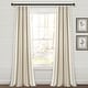 preview thumbnail 26 of 85, Lush Decor Farmhouse Stripe Yarn Dyed Cotton Window Curtain Panel Pair 84" x 42" - Neutral