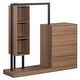 preview thumbnail 8 of 33, Modern Wardrobe Closet with Drawers Shelves and Cabinets Storage Organizer - 55.30"L