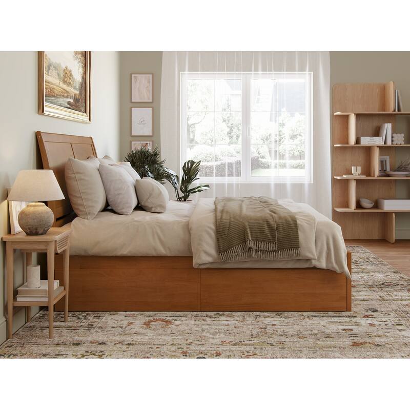 Portland Platform Bed with Footboard and Storage Drawers