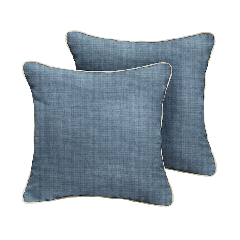 Sunbrella Spectrum Denim Indoor/ Outdoor Pillow (Set of 2)