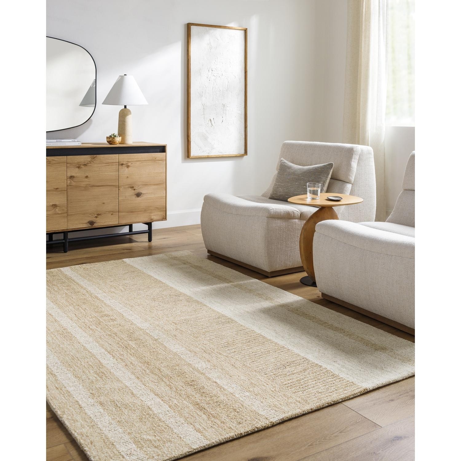 Livabliss Bohemian & Eclectic Bournemouth Stripe Area Rug