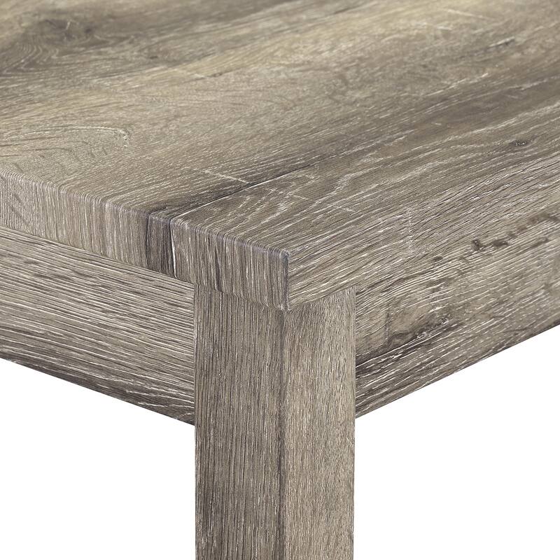 Roomfitters 5-Piece Dining Table Set with Upholstered Stools, Industrial Bar Table for Dining or Breakfast Nook