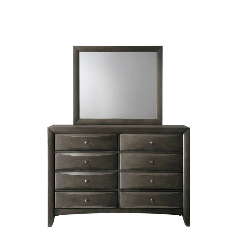Priscella 6 Piece Gray Oak Storage Platform Bedroom Set