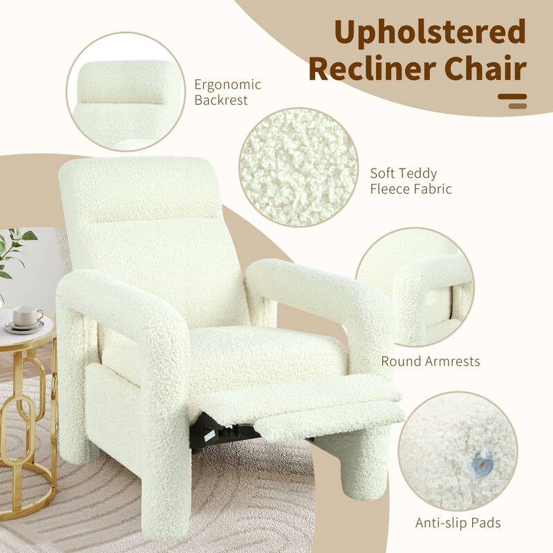Christopher Knight Home - Push Back Recliner with Adjustable Backrest