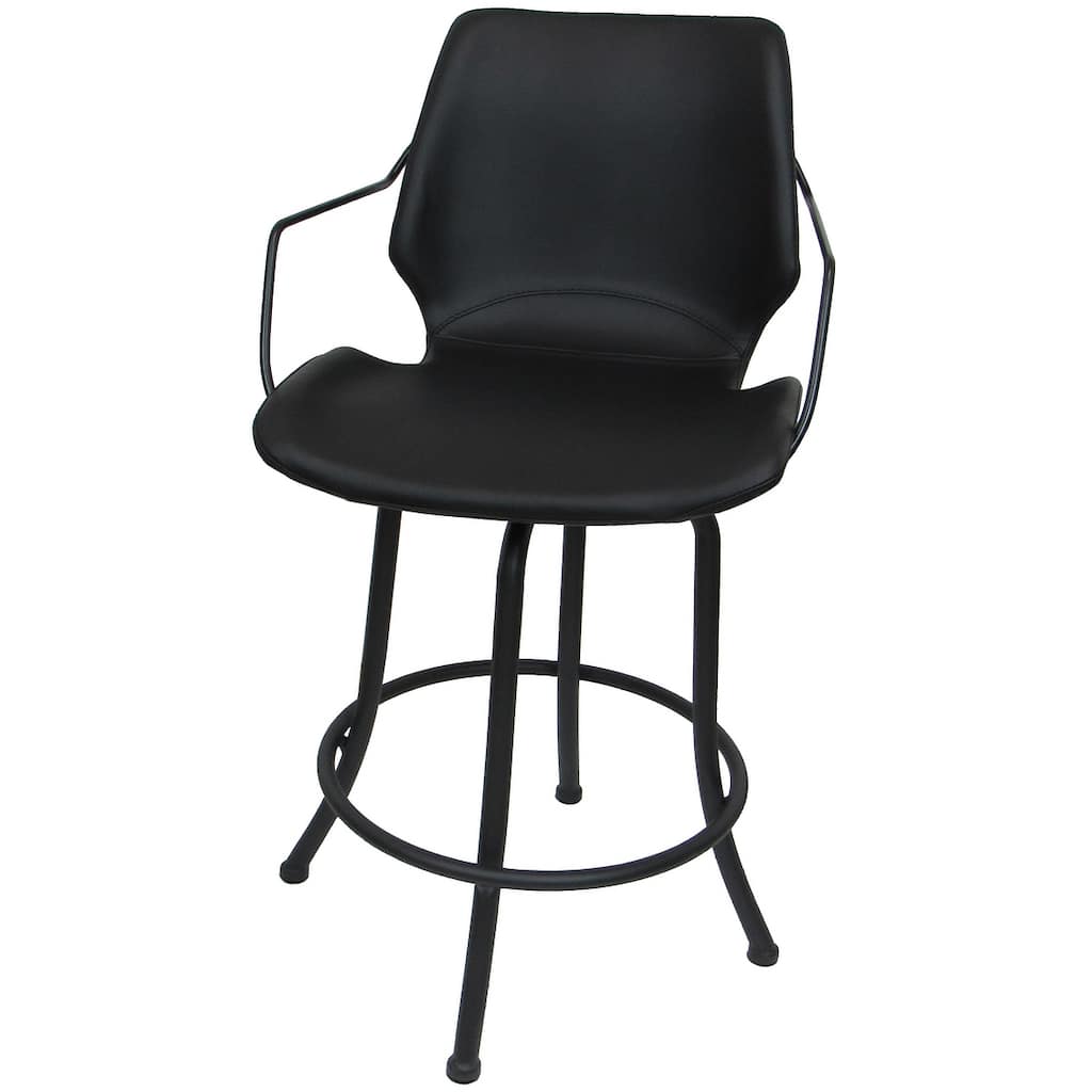 Asheville Swivel Counter 26", 30" or Extra Tall 34" Metal Bar Stool