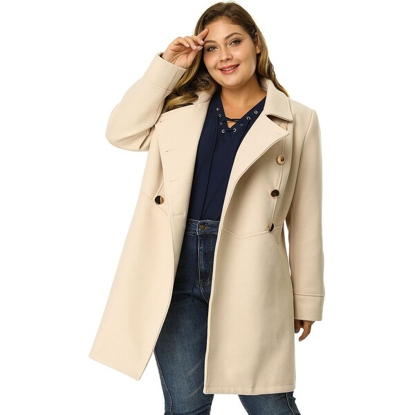 double breasted coat plus size