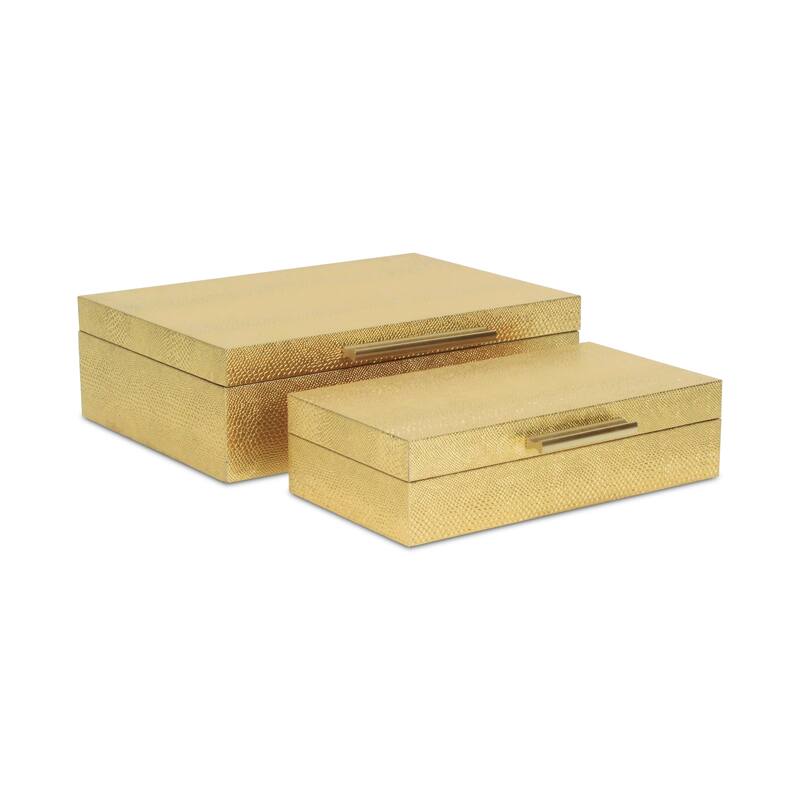 Lusan Black Vinyl Decorative Box Set