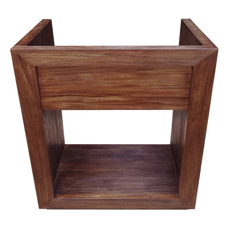 Rennes 36" Reclaimed Wood Vanity In Walnut- Cabinet