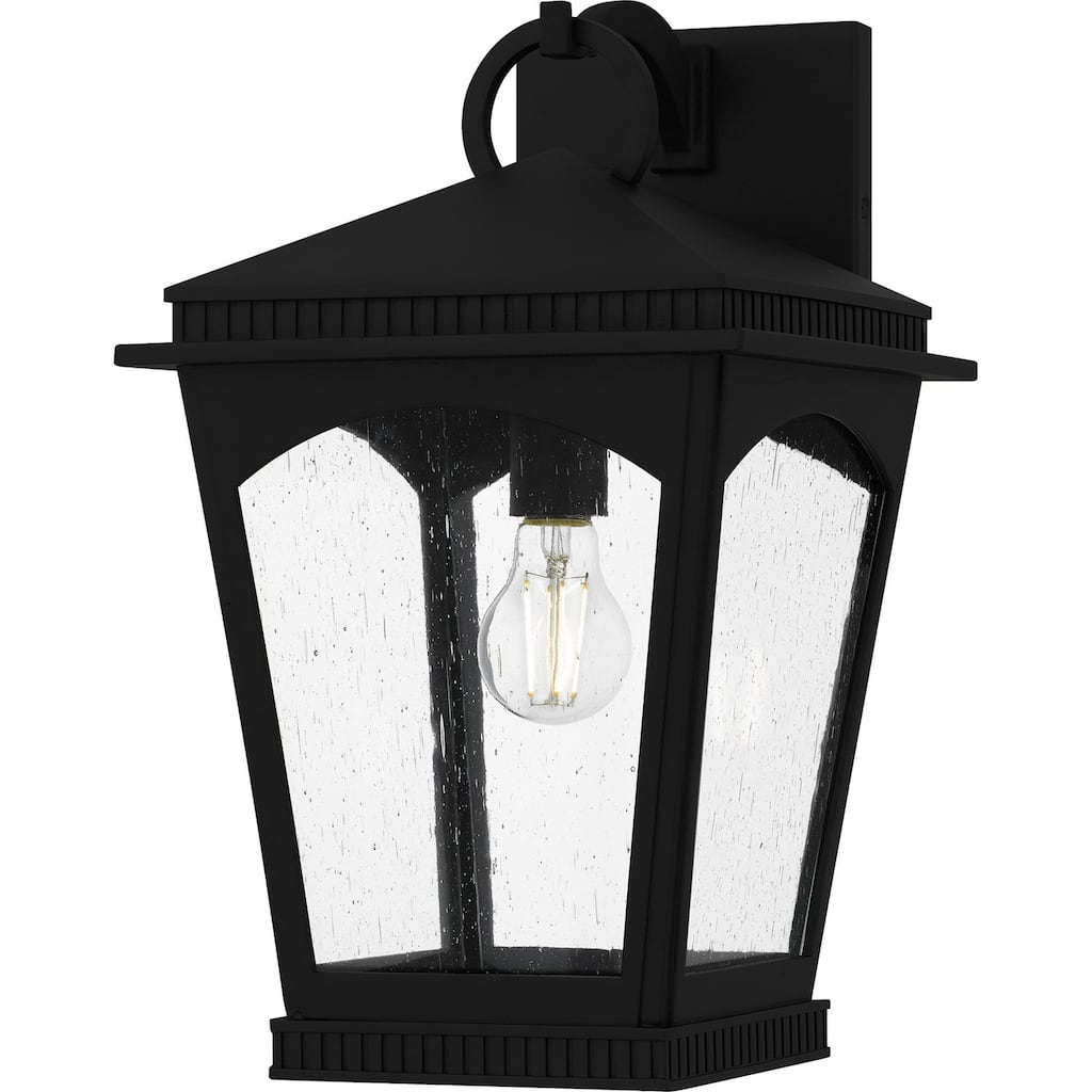 Earth Black Outdoor Wall Lantern from the Huck Collection