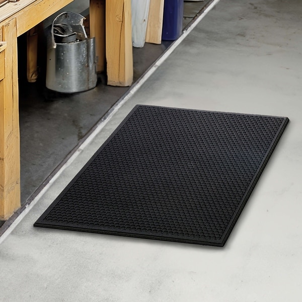 Mohawk Home Honey Comb Indoor/Outdoor Recycled Rubber Door Mat