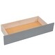 preview thumbnail 12 of 11, Queen Size Storage Bed Wood Platform Bed Frame with LED Light Headboard, 2 Pull-out Drawers and Twin Size Trundle, Gray