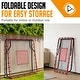 preview thumbnail 4 of 11, Zealfeel 4 x 4.5 ft Baseball Rebounder Steel Pitch Back Net with 2 Strike Zones and Bag