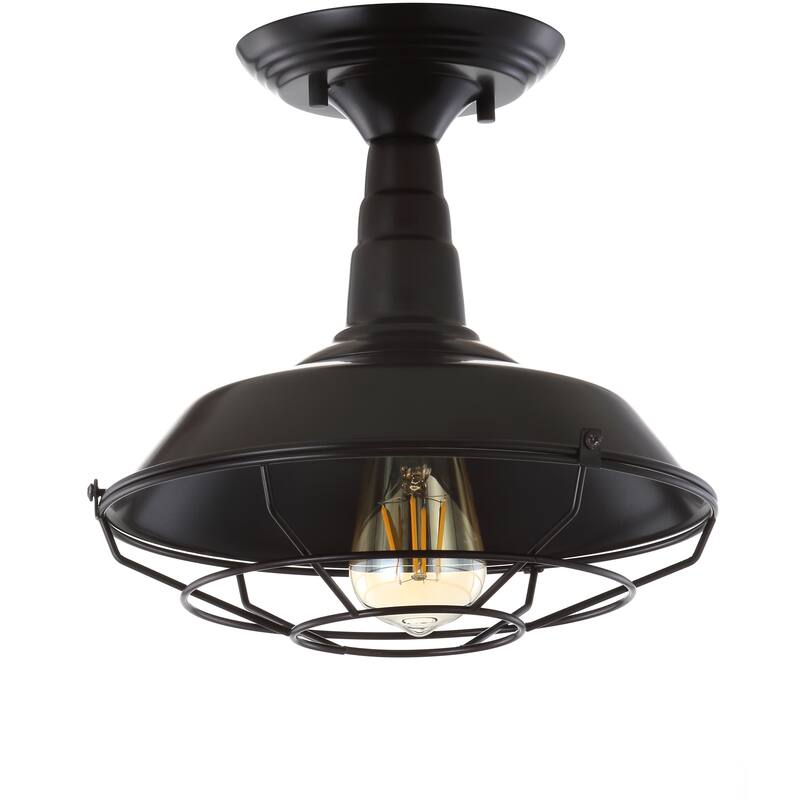 Georgia 10.2" Metal LED Semi-Flush Mount, by JONATHAN Y - 10.2'