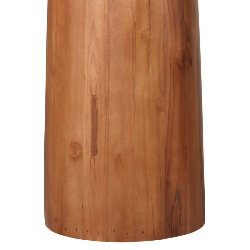 Marble Wood Console Table Decorative Base - 47" Ivory/Brown - 47.5" x 14" x 29"