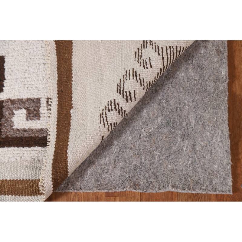 Anatolian Turkish Runner Rug Handmade Geometric Wool Carpet - 3'2"x 11'7"
