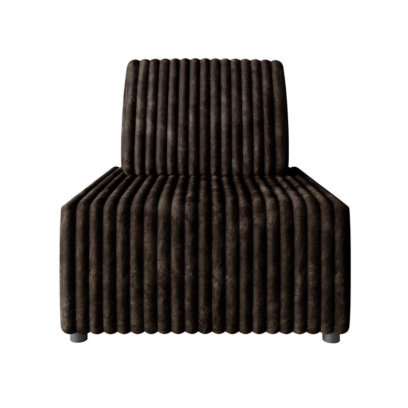 CraftPorch Luxurious Velvet Upholstered Chair - Brown
