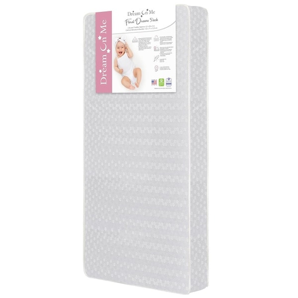 slide 2 of 5, Dream On Me Vinyl and Foam Hypoallergenic Antimicrobial Cradle Mattress Vinyl