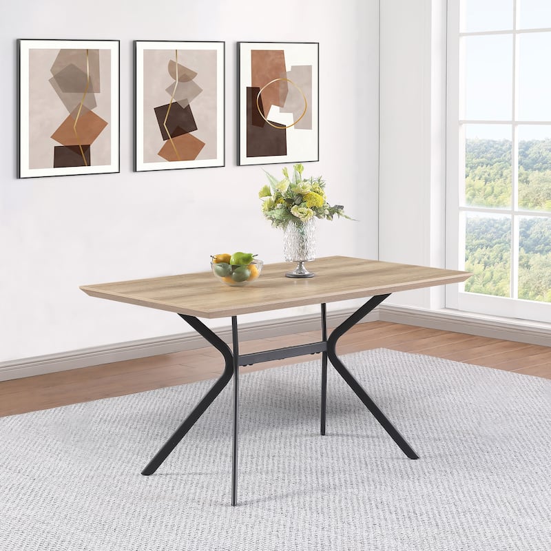 Edgecreek 53-Inch Composite Wood Dining Table Light Brown