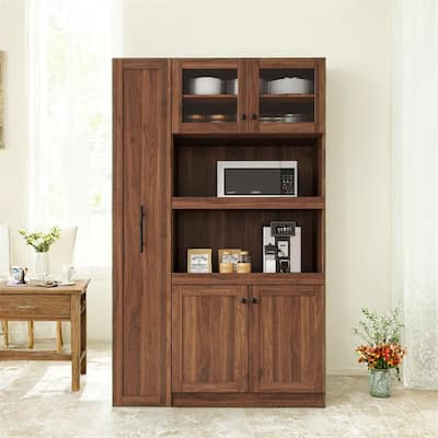 Kitchen Pantry Cabinet with Pull-Out Storage Shelf,Storage Cabinet
