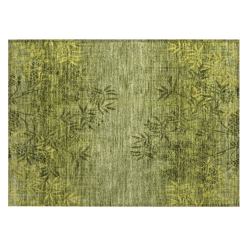 Machine Washable Indoor/ Outdoor Chantille Modern Garden Rug