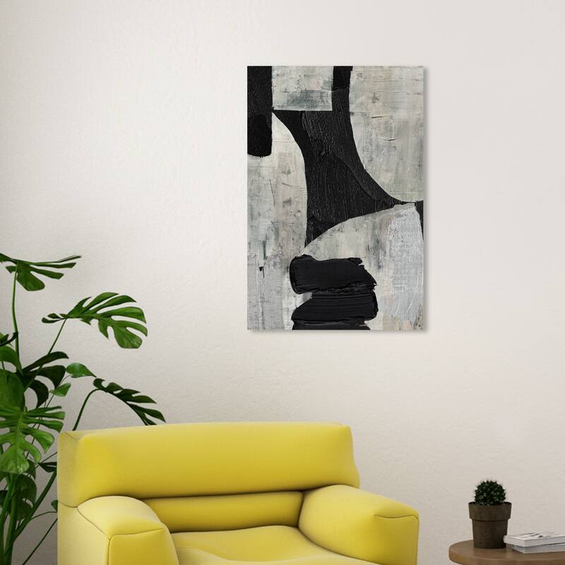 Wynwood Studio Canvas Abstract Living Room Black and Modern & Contemporary Wall Art Canvas Print - 30 x 20