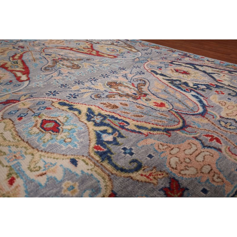 Oushak Indian Area Rug Handmade Wool Carpet - 8'1"x 9'7"