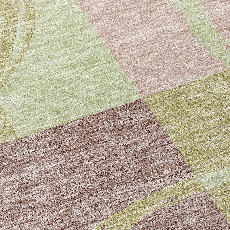 Machine Washable Indoor/ Outdoor Contemporary Chantille Rug