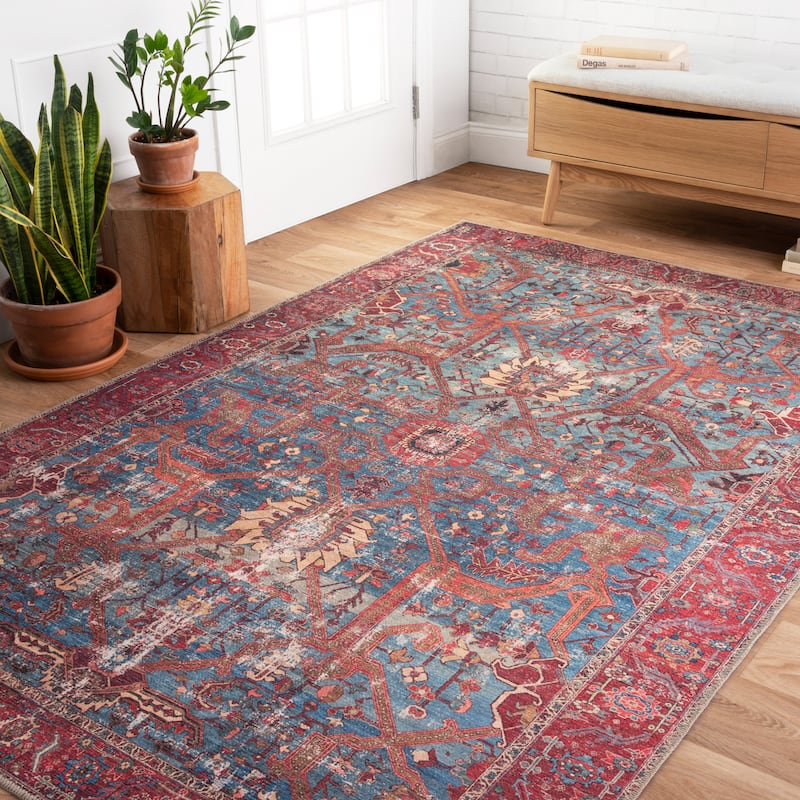 Alexander Home Tremezzina Printed Boho Iron-rod Distressed Rug