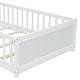 preview thumbnail 38 of 58, Floor Twin size Platform Bed with Built-in Book Storage Rack