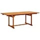 preview thumbnail 31 of 42, vidaXL Garden Dining Table (59.1"-78.7")x39.4"x29.5" Solid Acacia Wood Brown (59.1"-78.7") x 39.4" x 29.5"