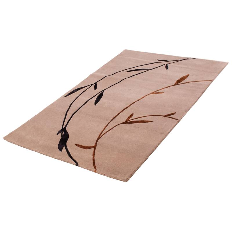 ECARPETGALLERY Hand Tufted Timeless Grey Viscose, Wool Rug - 5'0 x 7'11