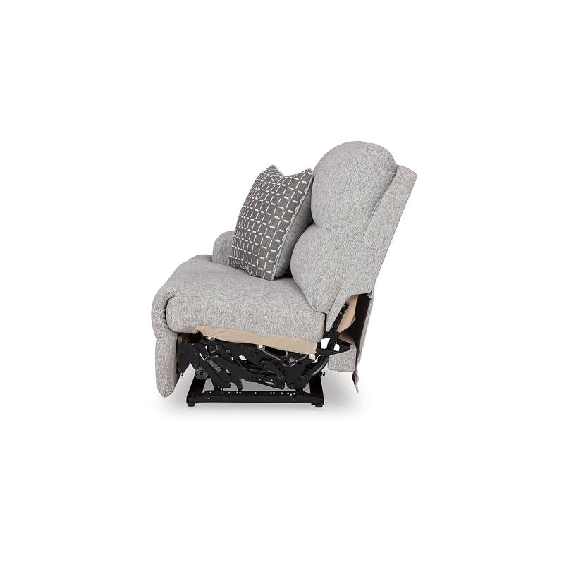 Signature Design by Ashley Acklen Place Gray 5-Piece Power Reclining Sectional - 124"W x 124"D x 42"H