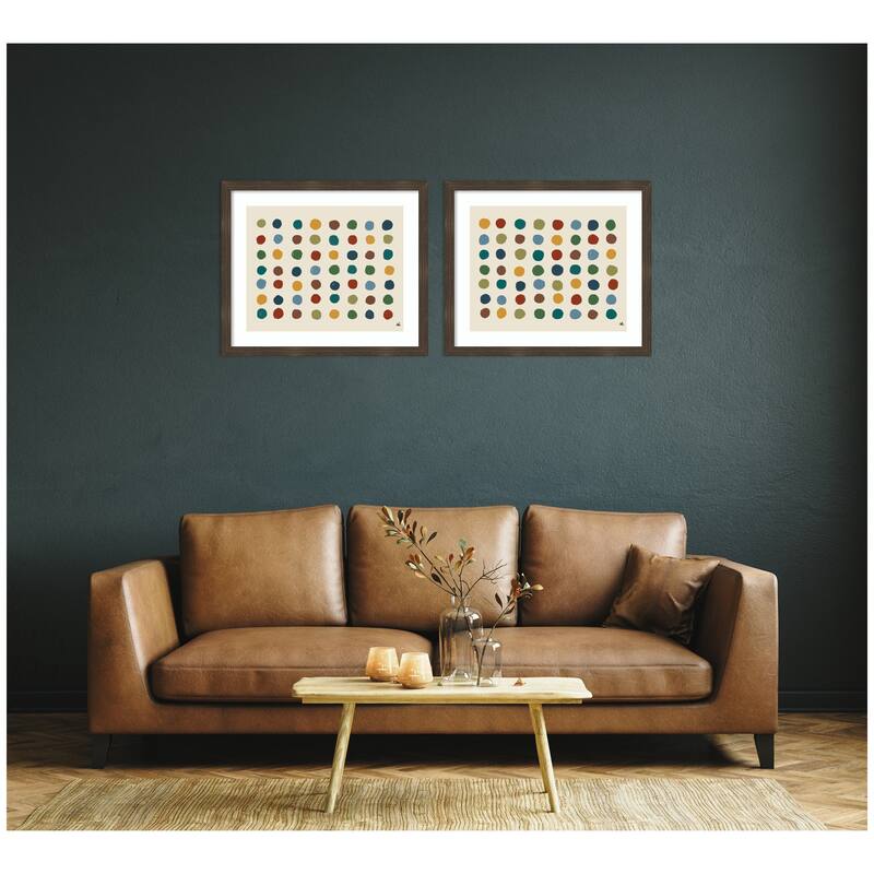 Kate and Laurel Meditation No. 3 2 Piece Framed Wall Art Print Set by Kelly Knaga