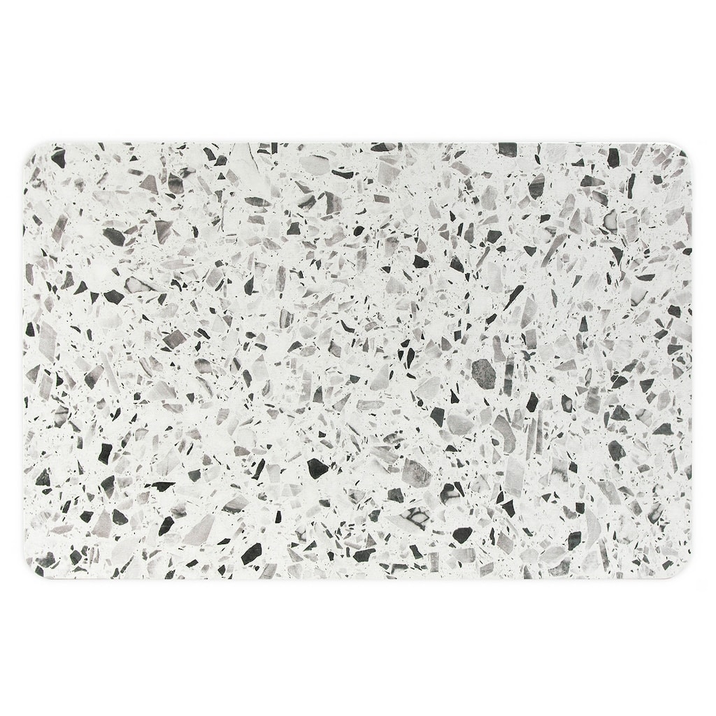 FloorPops Terrazzo Grey Stone Quick Drying Mat