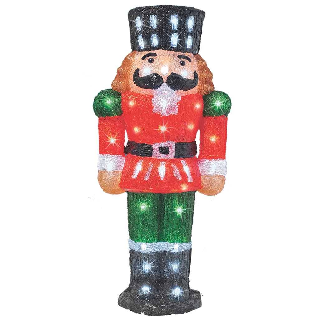 Christmas 2 ft. Acrylic Nutcracker LED Lights