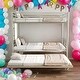 preview thumbnail 15 of 24, Kids and Baby Twin over Full Bunk Bed with Sturdy Metal and Safety Guardrail