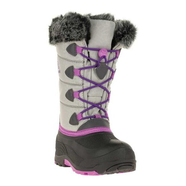 Shop Kamik Girls Snowgypsy3 Winter Boot Big Kid Grey Nylon