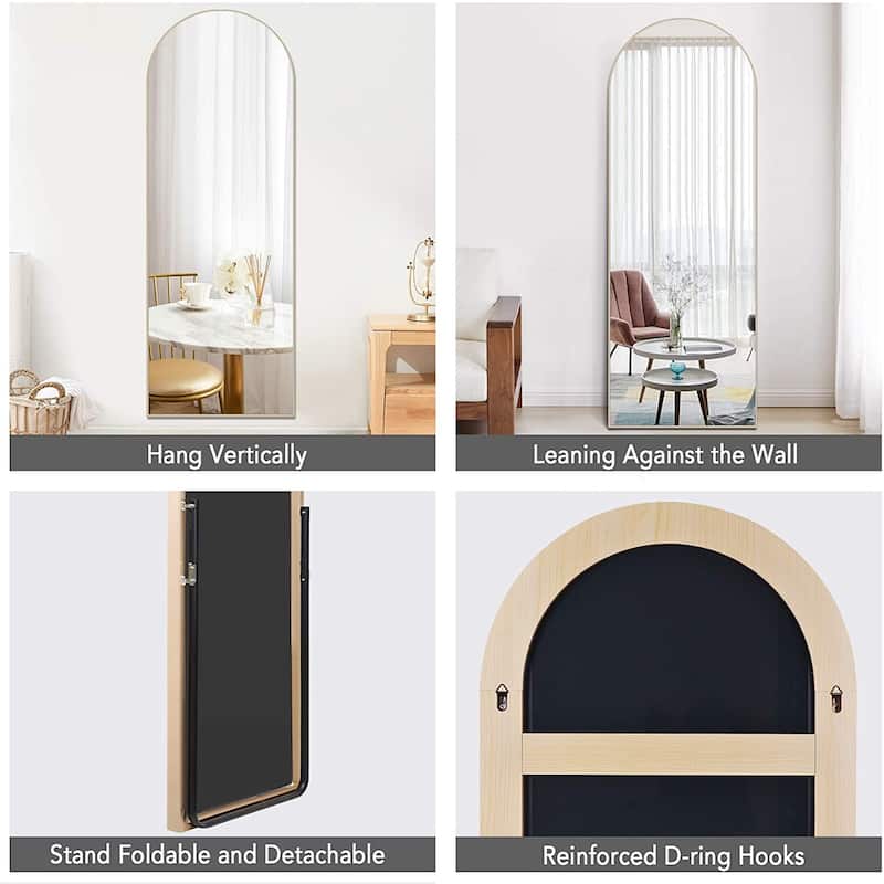 Arched Full Length Standing Floor/ Wall Mirror