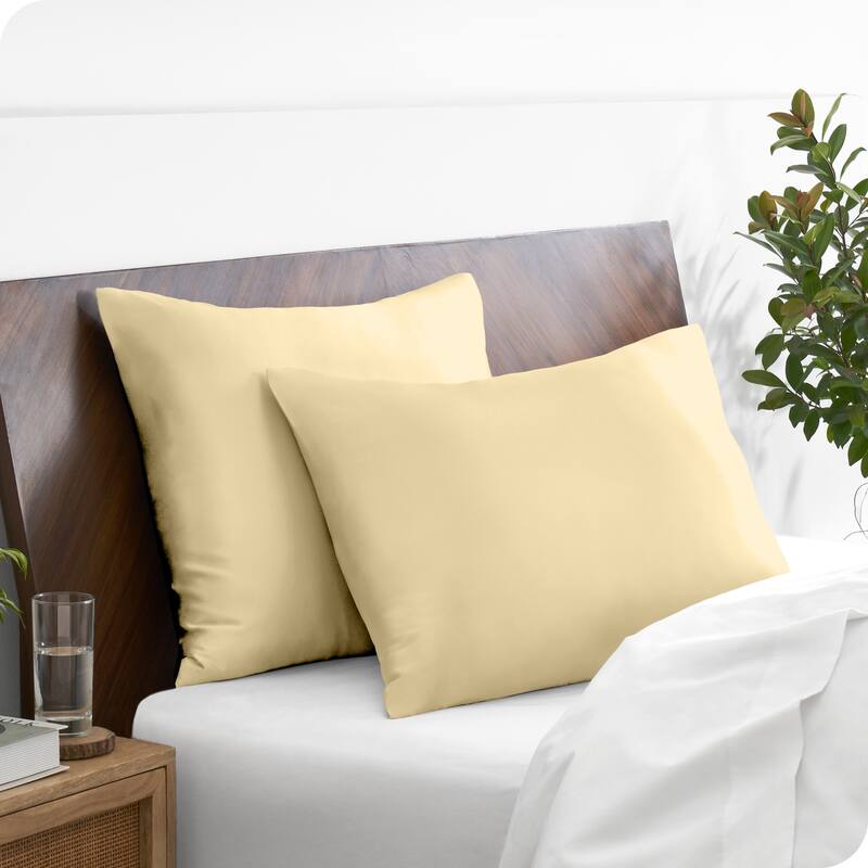 Bare Home Poly Satin Pillowcase Set for Hair and Skin (Set of 2)